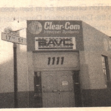 Old black & white photo of BAVC's old office at 1111 17th St., SF.